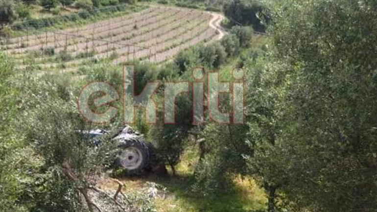 Τραγωδία στο Ηράκλειο: Ηλικιωμένος καταπλακώθηκε από τρακτέρ